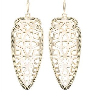 kendra scott - gold skylar arrowhead earrings